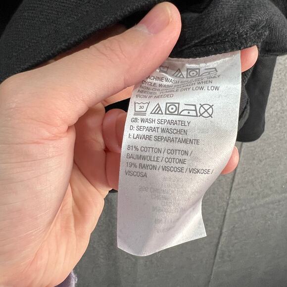 Belle by Kim Gravel Perfect Pique White Haute Zip Anorak Black Size X-Large - Picture 9 of 11